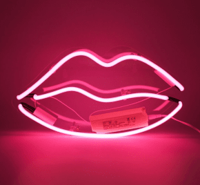 Wall Neon - Lips Pink