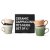 70s ceramics: cappuccino mugs, virgo (set of 4)