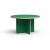 Dining table, green, round 130cm