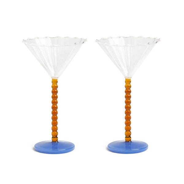 Coupe perle amber set of 2, &Klevering