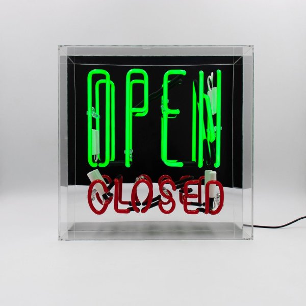  Open / Closed NEON Lampa